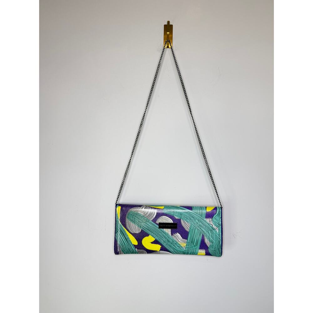Kent Stetson Paint Me a Beauty Clutch Purse Artist Brush Strokes - Picture 3 of 9